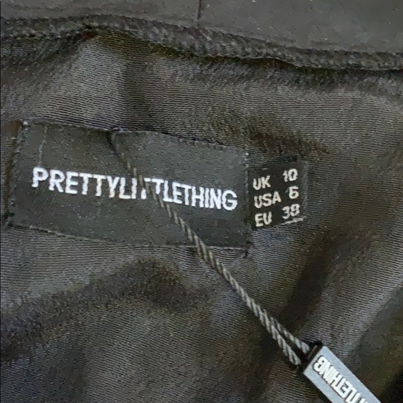 PRETTYLITTLETHING NWT black frill midi dress - Picture 5 of 5